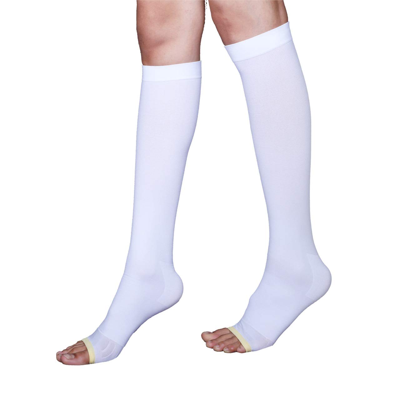 Sorgen Below Knee Anti Embolism DVT Stockings (XLarge) White 1 Pair