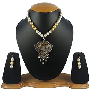 Antique Designer Pearl Necklace Set for Women and Girls