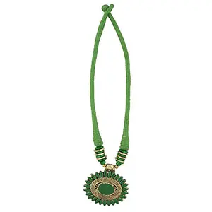 Green Color Designer Tibetan Style Fashion Necklace for Women