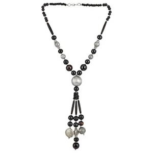 Stone Beads Fashion Silver Necklace