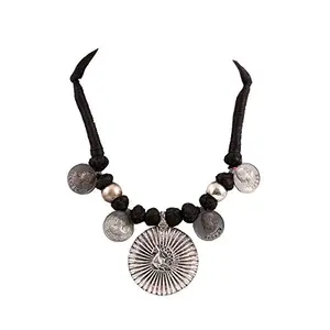 Designer Oxidized German Silver Necklace for Women and Girls
