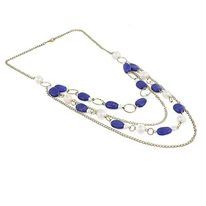 Blue Beads Fashion Necklace for Women