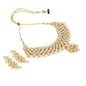 Traditional Gold Plated Kundans Jewellery Set for Women