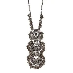 Black Sterling Silver Necklace for Women