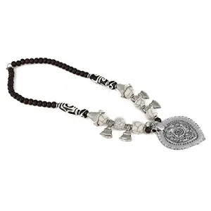 Designer Beads Russain Silver Necklace for Women and Girls