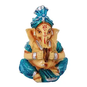 Multicolour Hindu God Shri Ganesh statue lord Ganesha idol Bhagwan Ganpati Handicraft Decorative Spiritual Puja vastu showpiece Figurine - Religious Pooja Gift item & Murti for Mandir / Temple / Home Decor / office