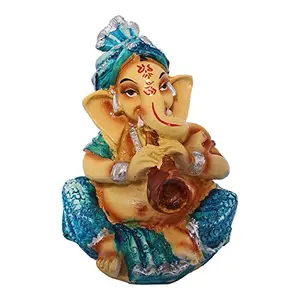 Multicolour Hindu God Shri Ganesh statue lord Ganesha idol Bhagwan Ganpati Handicraft Decorative Spiritual Puja vastu showpiece Figurine - Religious Pooja Gift item & Murti for Mandir / Temple / Home Decor / office
