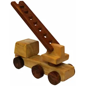 Beautiful Wooden Fire Brigade Moving Toy