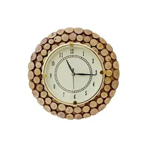 Fancy Wooden Wall Hanging Clock Watch Size(LxBxH-11x1x11) Dail Size 7 Inch