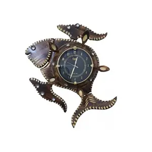 Fish Shape Analog Wall Clock
