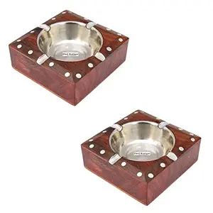 Wooden Antique Ashtray Pack of 2