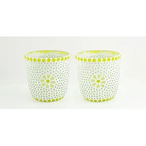 Glass Mosaic Candle Votive VOT-68X68-4inch (Pack of 2)