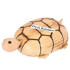 Wooden Shaking Head Wagging Tail Tortoise Turtle Toy Gift