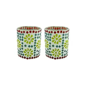 Glass Mosaic Candle Votive VOT-37X37-3inch (Pack of 2)