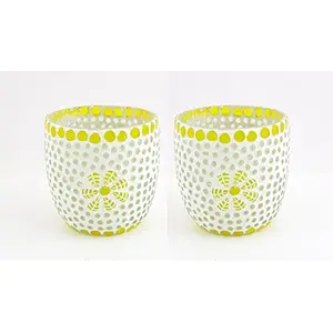 Glass Mosaic Candle Votive VOT-48X48-3inch (Pack of 2)