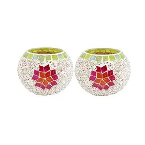 Glass Mosaic Candle Votive VOT-29X29-3inch (Pack of 2)