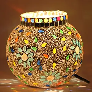 Glass Mosaic Table Lamp Multi Color - G-135