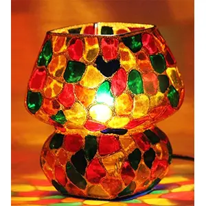 Glass Mosaic Table Lamp Multi Color G-76