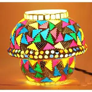 Glass Mosaic Table Lamp Multi Color - G-138