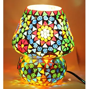 Glass Mosaic Table Lamp Multi Color - G-110