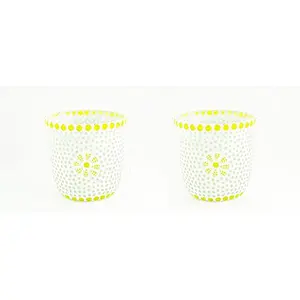 Glass Mosaic Candle Votive VOT-51X51-3inch (Pack of 2)