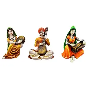 India Set of 3 Rajasthani Idols for Home Decor/Decor/Gifting Option/Best for Office Decor