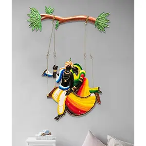 Iron Wall Hanging Showpiece (80 x 42 cm Multicolour)