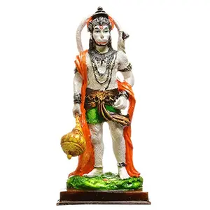Standing Hanuman Polyresine Idol (28.6 cm x 12.4 cm x 8 cm)