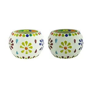 Glass Mosaic Candle Votive VOT-25X25-3inch (Pack of 2)