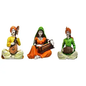 India Set of 3 Rajasthani Idols for Home Decor/Decor/Gifting Option/Best for Office Decor