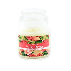 Bees Wax Candle Jar Decorative Candles Diwali Candles Fragrance Candles- Wild Rose -75gms
