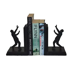 Dancing Men Book End Wood Showpiece (22.61 cm x 19.99 cm x 10.39 cm)