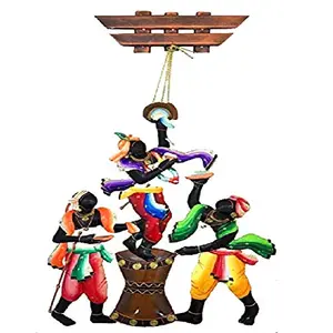 Big Size Wrought Iron Makkhan Chor Wall Hanging Art (Size : 36 Inches x 17 Inches)