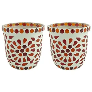 Glass Mosaic Candle Votive VOT-50X50-3inch (Pack of 2)