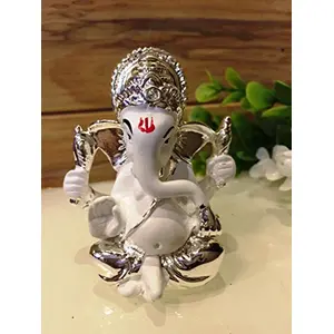 Ganesha Idol Polyresine Idol (8.89 cm x 8.89 cm x 8.89 cm)