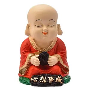 India Handcrafted Buddha Holding Incense Cones for Luck & Prosperity | Buddha Idols for Home Dcor & Luck Gainer