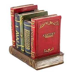 India Handcrafted Poly-Resin Decorative Books Sculpture | Showpiece for Home Decor and Office.