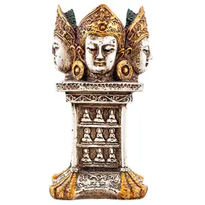 India Luxurious Collection Handcrated Poly-Resin Religious Antique Buddha T Light Candle Holder Sculpture I Buddha Showpiece for Best Home Decor.