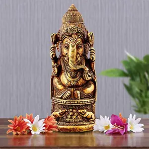 India Handcrafted Ganesh Ji Murti Idol Figurine for Home Dcor | Lord Ganesha Idol | Ganesha Idol for Diwali Puja