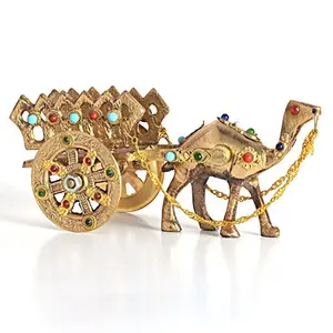 Little India Handicraft Gemstone Studded Camel (Brass)