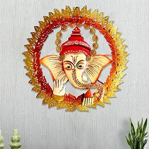 India Traditional Antique Handcrafted Ganesha Wall Hanging for Home Decoration | Home Decorative Wall Hanging | Wall Hanging for Home