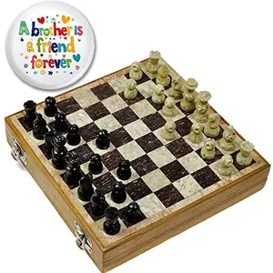 Real Makrana Marble Chess Board Handicraft (WhiteHCF106)