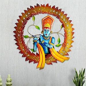 India Antique Handcrafted God Krishna Wall Hanging for Home Decoration | Home Decorative Wall Hanging | Lord Krishna Wall Hanging for Home