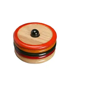 Handcrafted Wooden Home Decor - ROUND COASTER SET