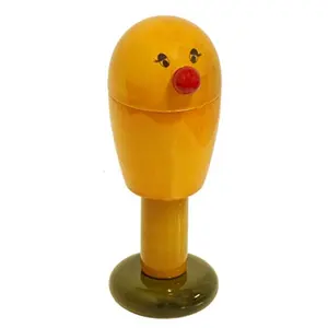 Handcrafted Wooden Toy- Birdie Rattle ( Yellow )