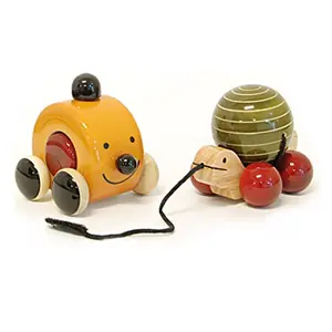 Handcrafted Wooden Toys - Moee & Tuttu ( Push and Pull Toys )