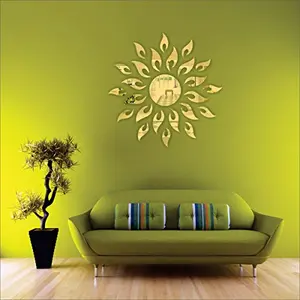 Sun with Extra Flame Golden (Pack of 25) (60 cm X 60 cm) 3D aCryliC stiCker 3D aCryliC stiCkers for wall 3D mirror wall stiCkers 3D aCryliC wall stiCker 3D deCorative stiCkers 3D aCryliC home wall deCor 3D aCryliC mirror stiCKers 3D aCryliC mirror wall st