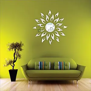 Sun with Extra Flame Silver (Pack of 25) (75 cm X 75 cm) 3D aCryliC stiCker 3D aCryliC stiCkers for wall 3D mirror wall stiCkers 3D aCryliC wall stiCker 3D deCorative stiCkers 3D aCryliC home wall deCor 3D aCryliC mirror stiCKers 3D aCryliC mirror wall st