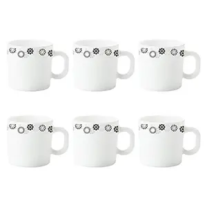 Universe Opalware Cup Set 6-Pieces White