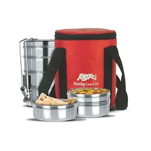 Anjali Stainless Steel Travelling Lunch Set 26 Pieces